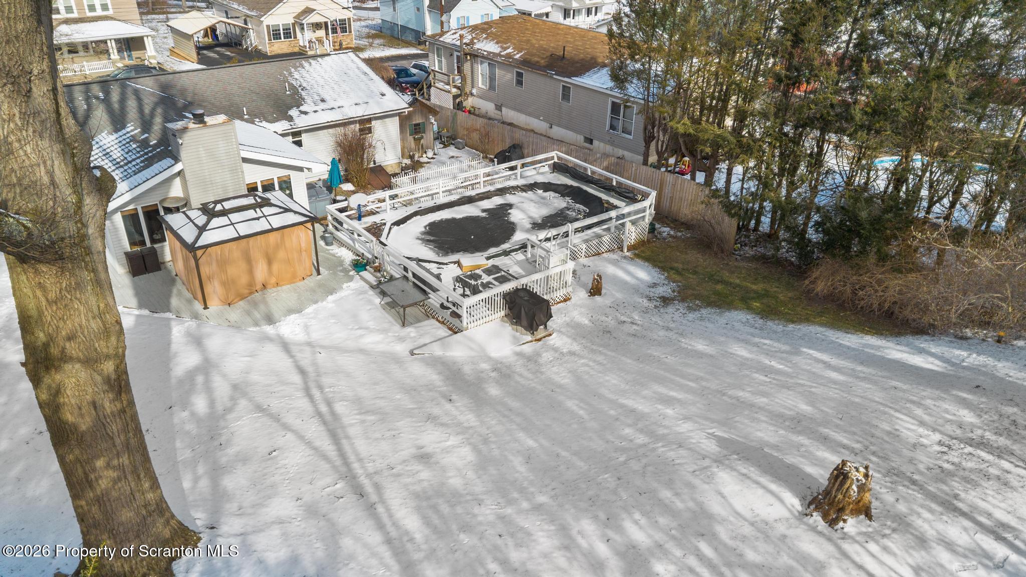 424 New Street Duryea, PA 18642 - Photo 31 of 37 Aerial Backyard