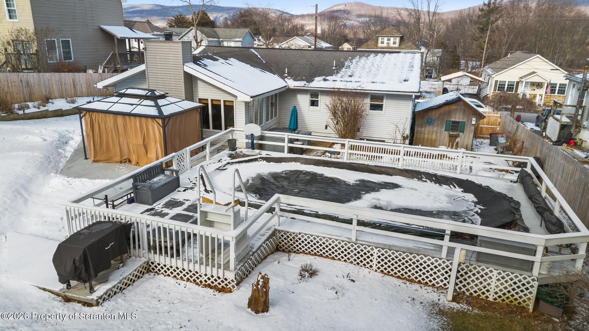 424 New Street Duryea, PA 18642 - Photo 32 of 37 Aerial Pool