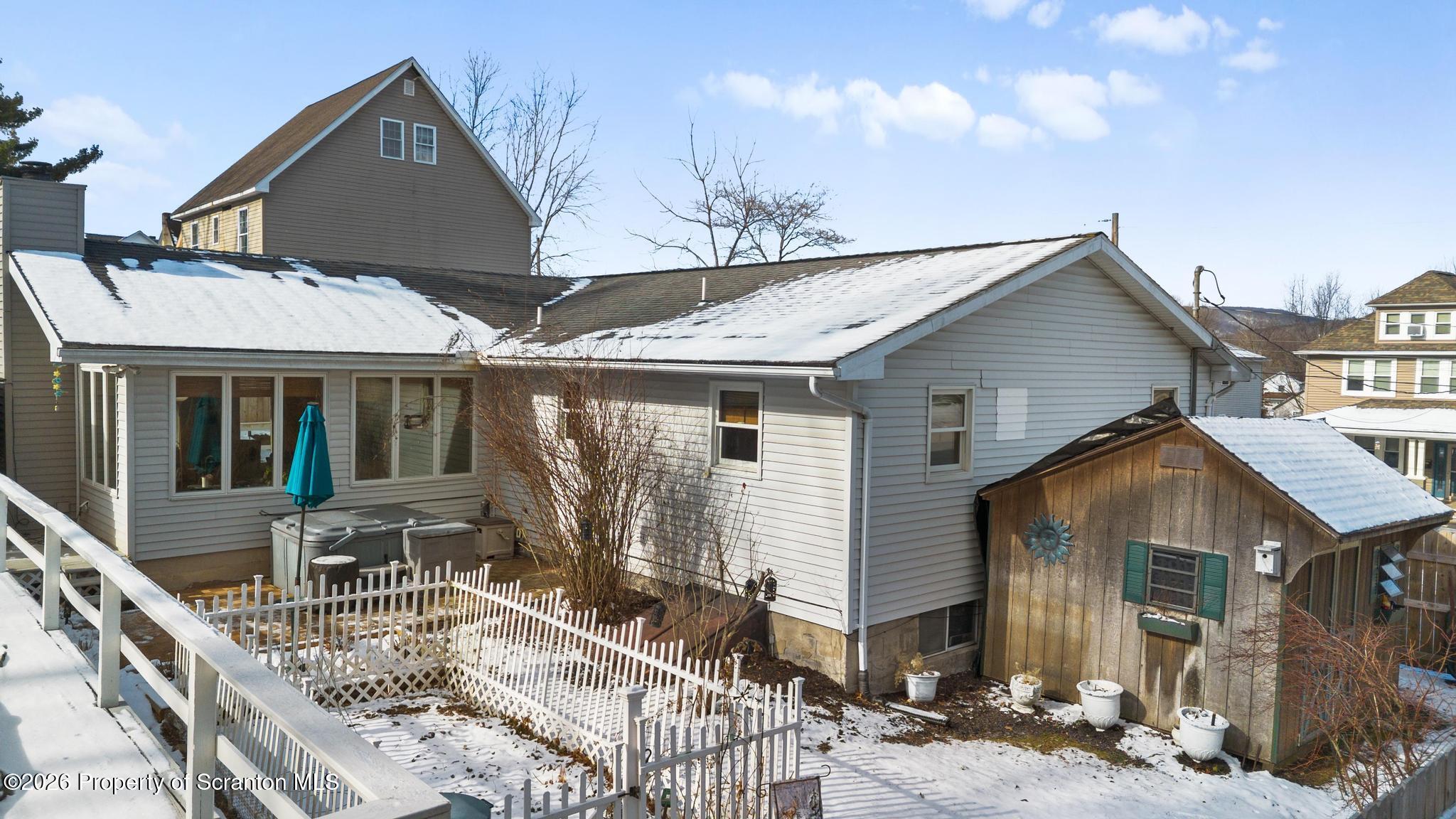 424 New Street Duryea, PA 18642 - Photo 33 of 37 Aerial Hot tub/Deck