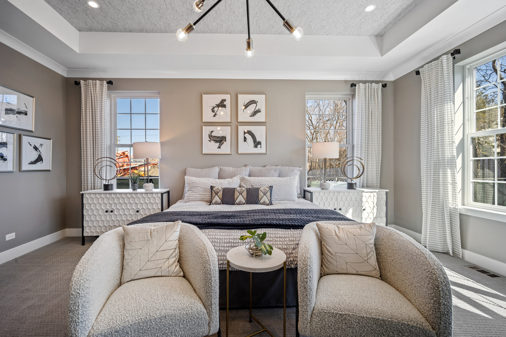 2824 Parkside Circle Glenview, IL 60026 - Photo 17 of 31 a living room with furniture and a large window
