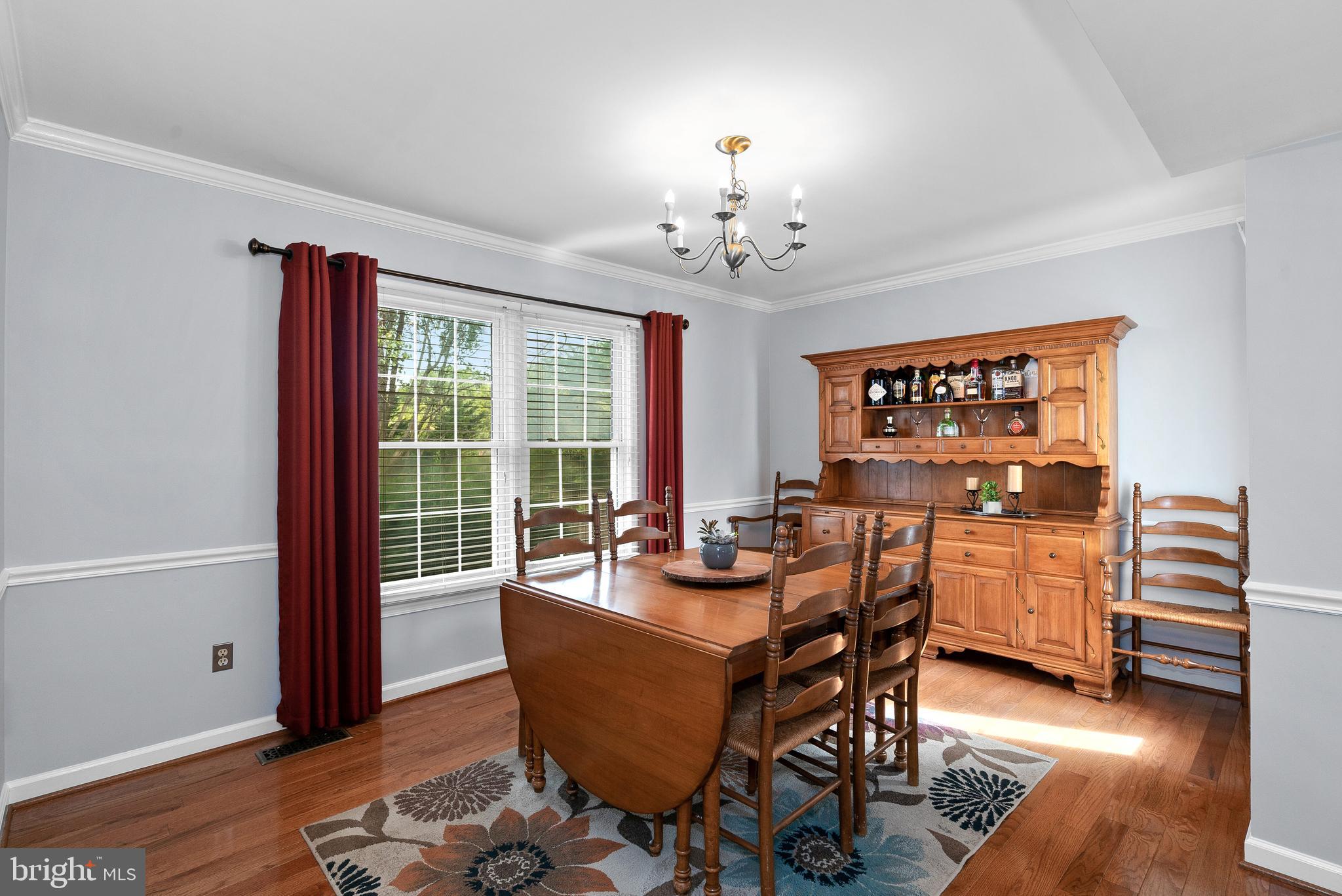13910 Poplar Tree Road Chantilly, VA 20151 - Photo 18 of 51 Dining Room w/ Crown & Chair Rail, HWFs