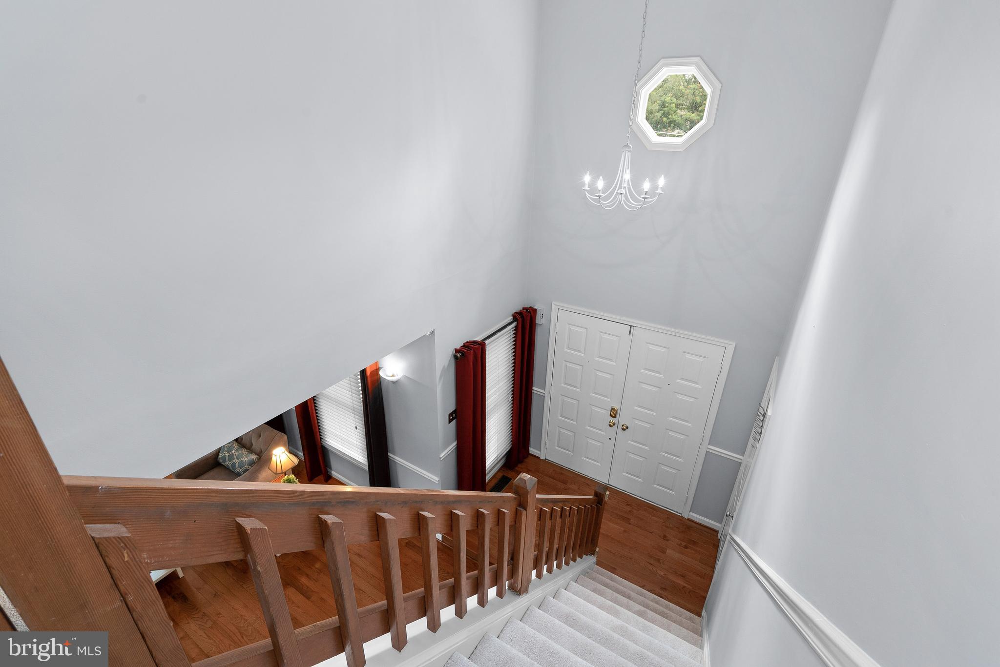 13910 Poplar Tree Road Chantilly, VA 20151 - Photo 22 of 51 Double Door Foyer Entry & New Carpet on Stairs