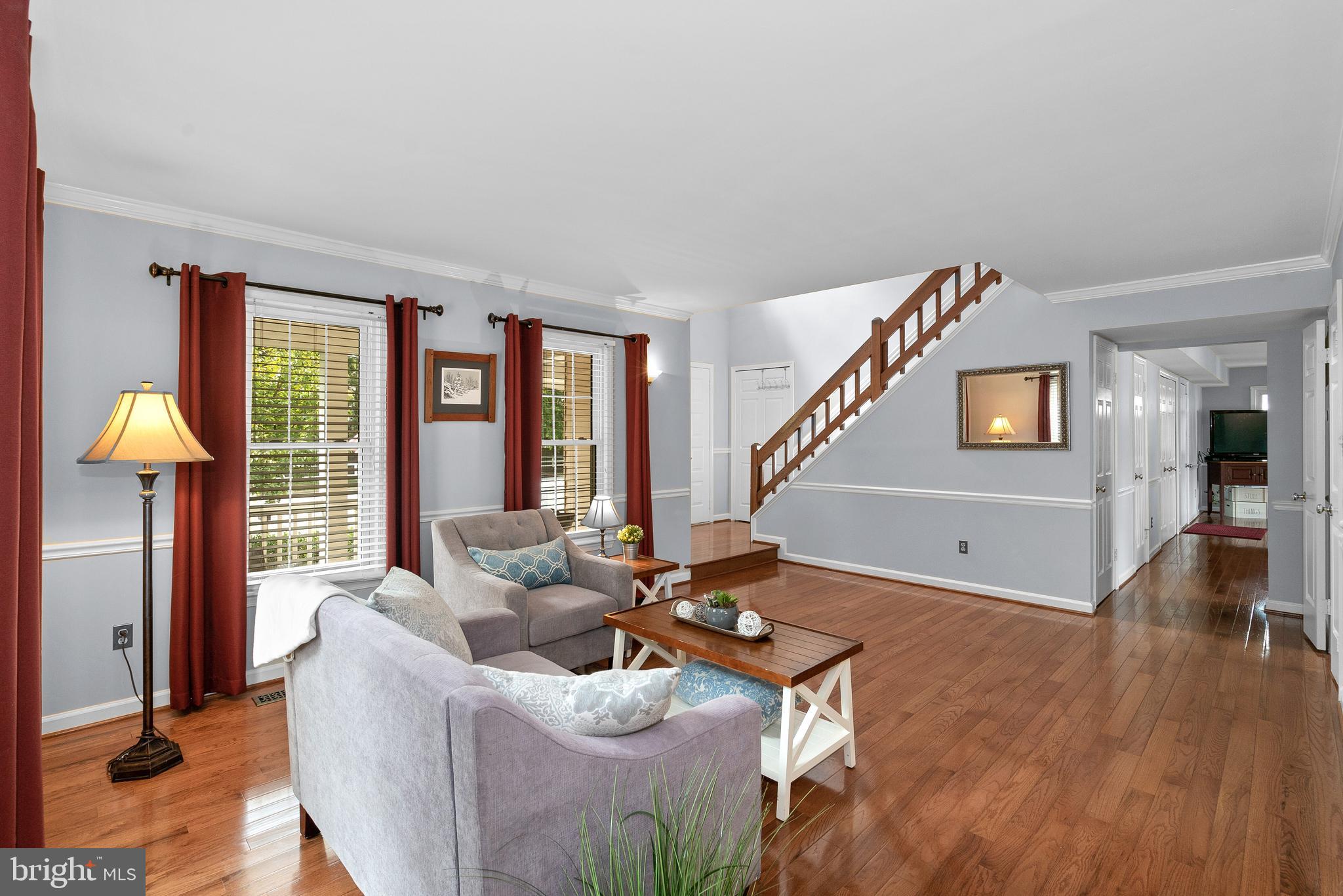13910 Poplar Tree Road Chantilly, VA 20151 - Photo 5 of 51 Open Living Room w/ Gleaming Hardwood Floors