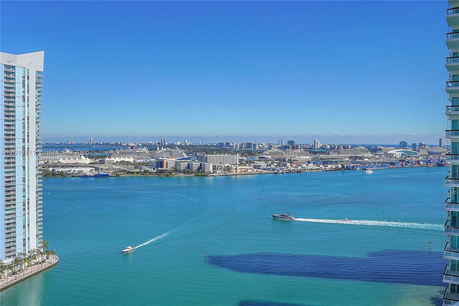 901 Brickell Key Boulevard, Unit 2807 Miami, FL 33131 - Photo 4 of 29 a view of an ocean