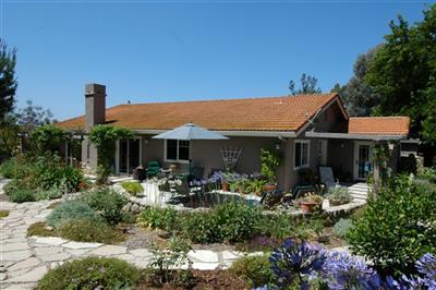 1853 Meiners Road Ojai, CA 93023 - Photo 9 of 9 a front view of house with yard and trees