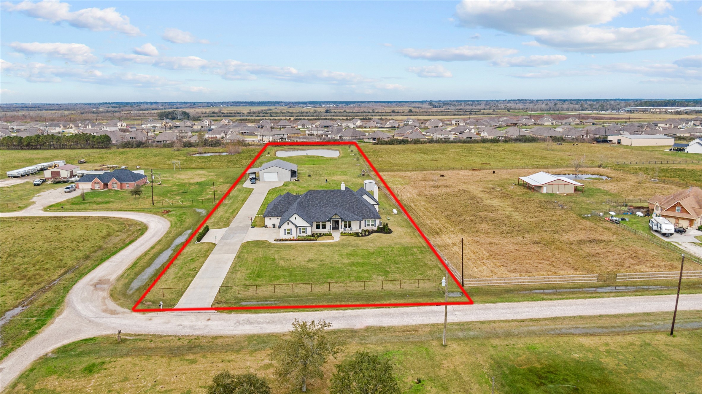 14923 Old Irish Farm Road Baytown, TX 77523 - Photo 2 of 50 Front aerial view of property