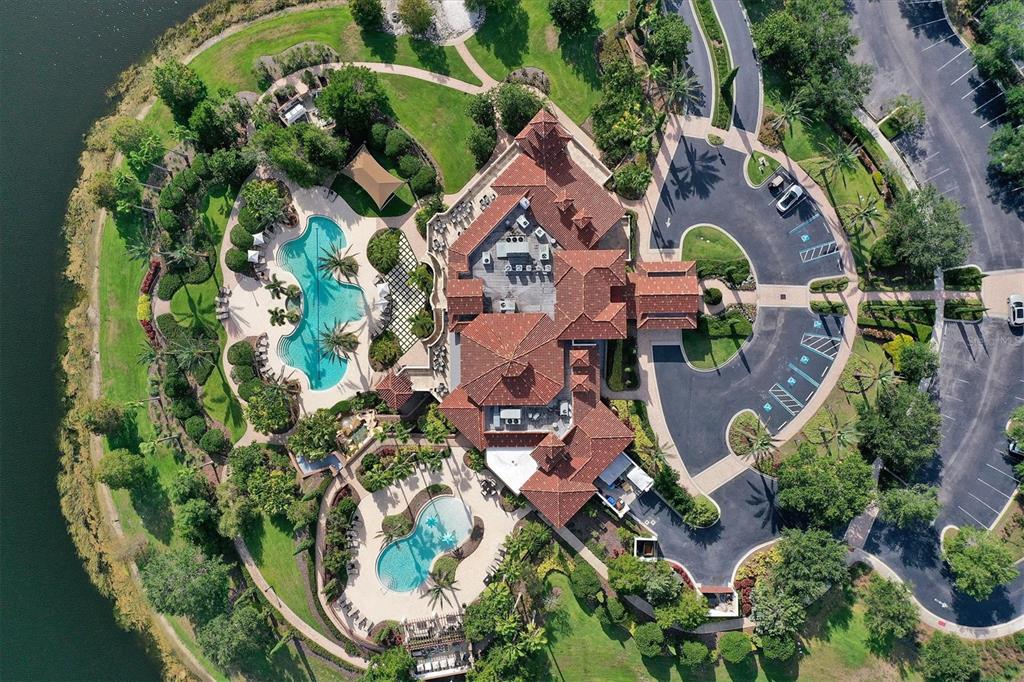 8477 Pavia Way Lakewood Ranch, FL 34202 - Photo 66 of 67 an aerial view of a house with a yard and garden