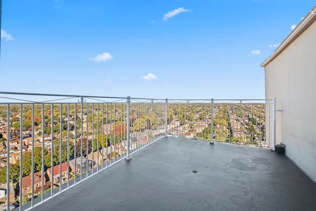 a view of ocean with an outdoor space