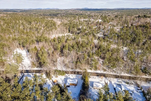 a view of city and mountain