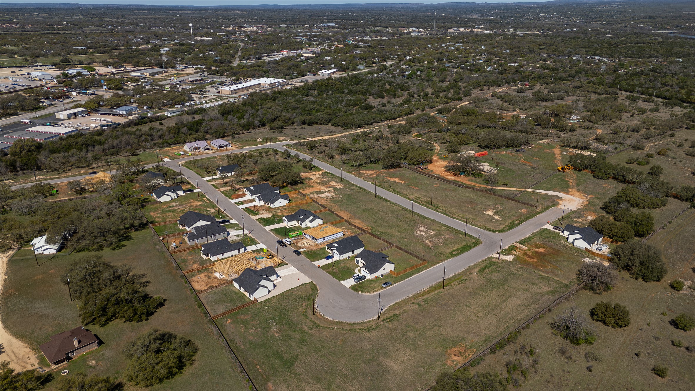 205 Sandy Oaks Ranch Road Johnson City, TX 78636 - Photo 4 of 10 Aerial view of property and surrounding area