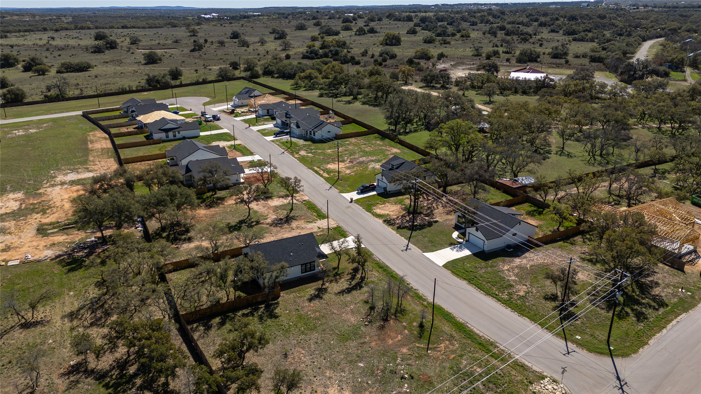 205 Sandy Oaks Ranch Road Johnson City, TX 78636 - Photo 7 of 10 Aerial view of residential area