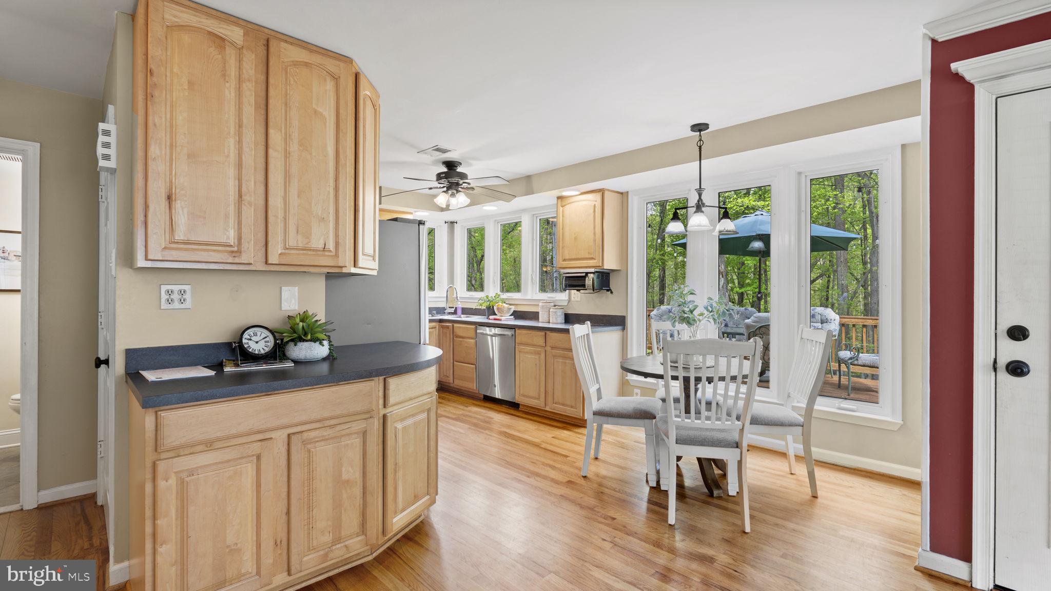 Eat in kitchen with wooded views
