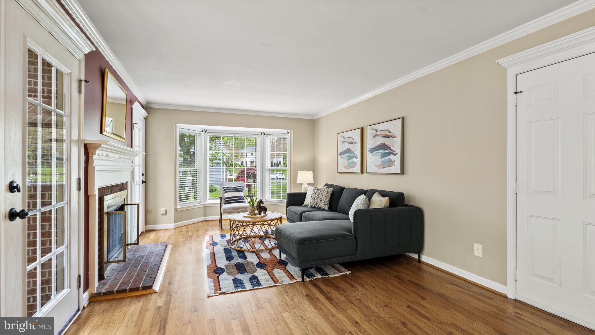 3720 Beaver Ford Road Woodbridge, VA 22192 - Photo 8 of 34 Bay window and fire place in family room