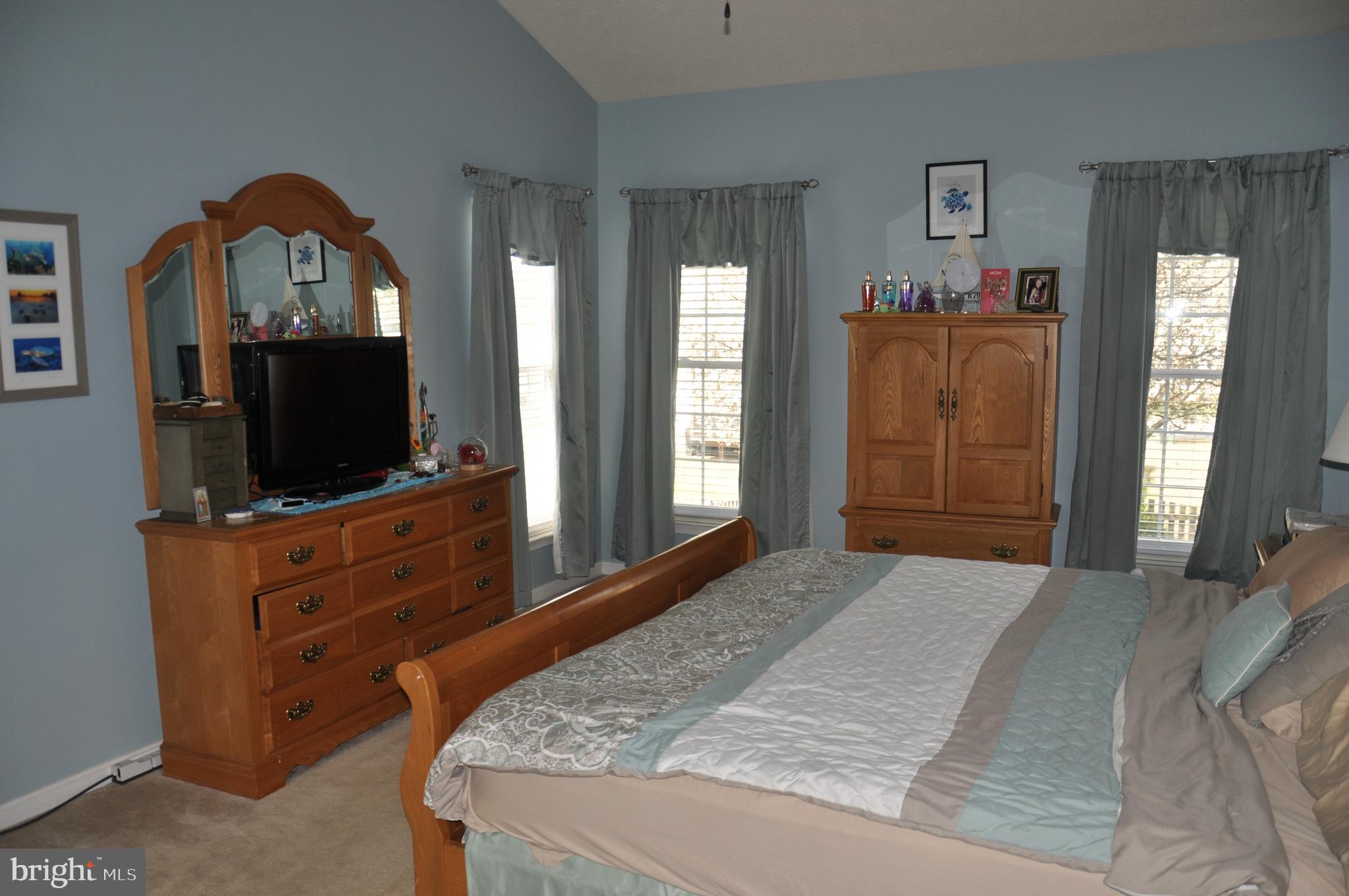 10621 Gallant Fox Way Ruther Glen, VA 22546 - Photo 25 of 65 a bedroom with a bed and a flat screen television