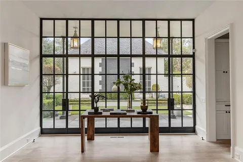 a view of a large window