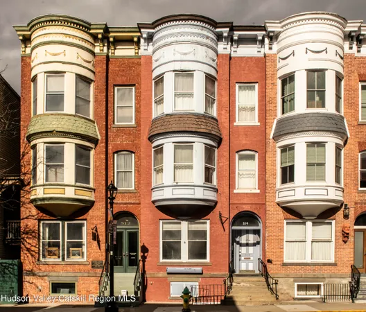 a front view of a residential building