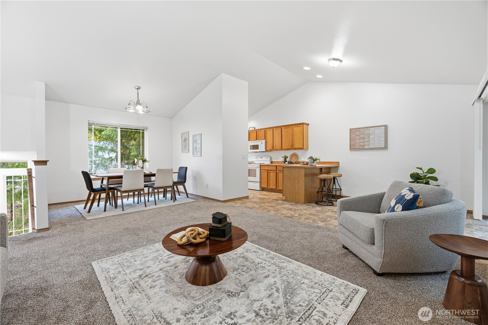 39 Sudden Valley Drive Bellingham, WA 98229 - Photo 8 of 40 a living room with furniture and a wooden floor