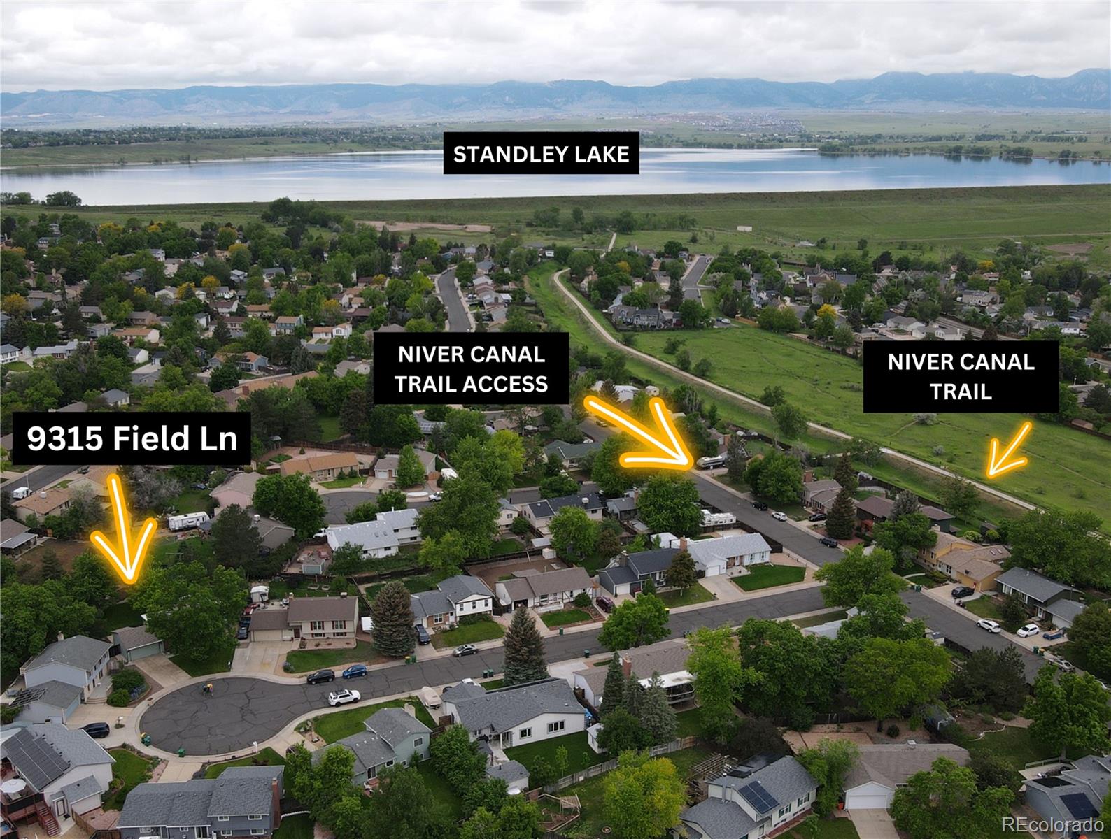 9315 Field Lane Westminster, CO 80021 - Photo 44 of 50 a view of a street with an ocean view