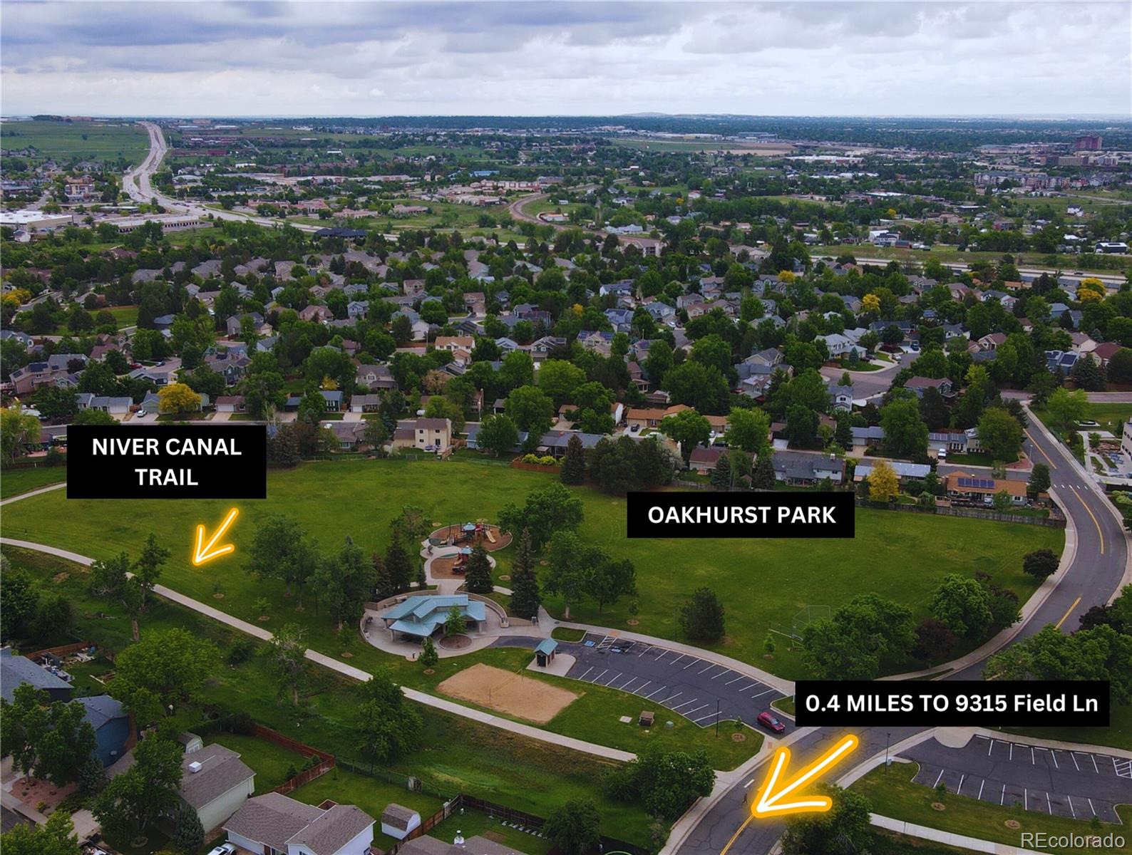 9315 Field Lane Westminster, CO 80021 - Photo 45 of 50 an aerial view of a table and chairs