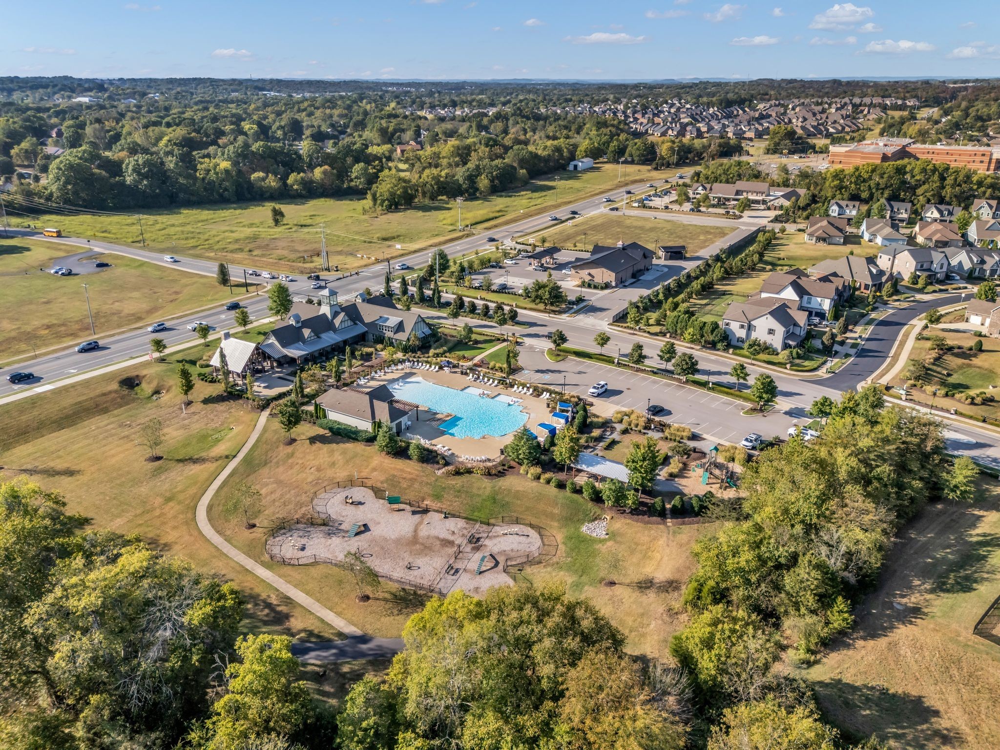 917 Plowson Road Mount Juliet, TN 37122 - Photo 45 of 47 an aerial view of residential houses with outdoor space