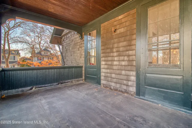 a view of an entryway with hardwood
