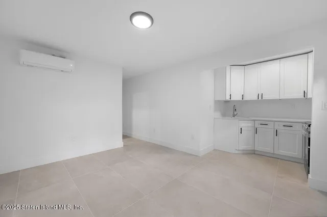 an empty room with closet