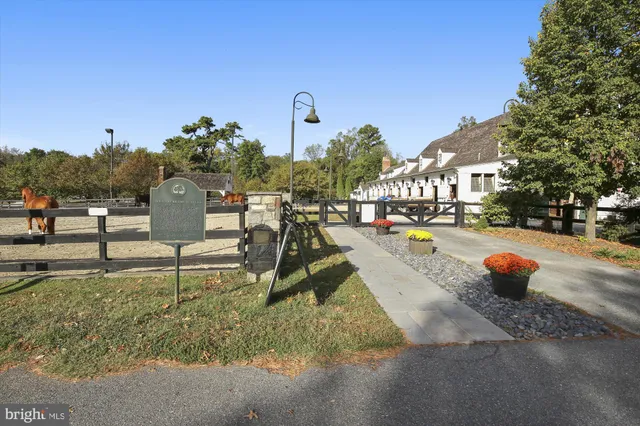 a view of a park with swings and slides