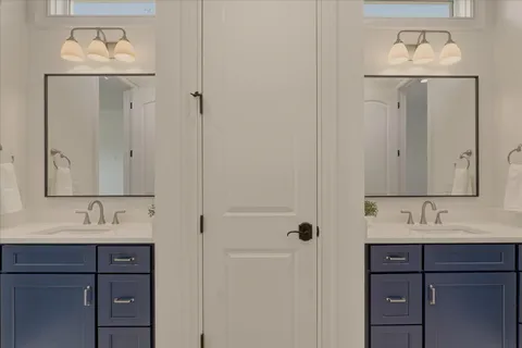 a view of an empty room with a balcony