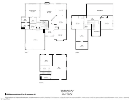 $405,000 | 5200 Autumn Woods Drive, Greensboro, NC 27407