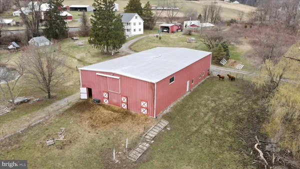 a aerial view of a house