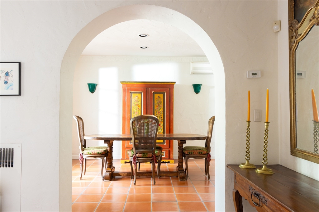 5 Southwick Road Newton, MA 02468 - Photo 8 of 25 a view of a dining room with furniture and a window