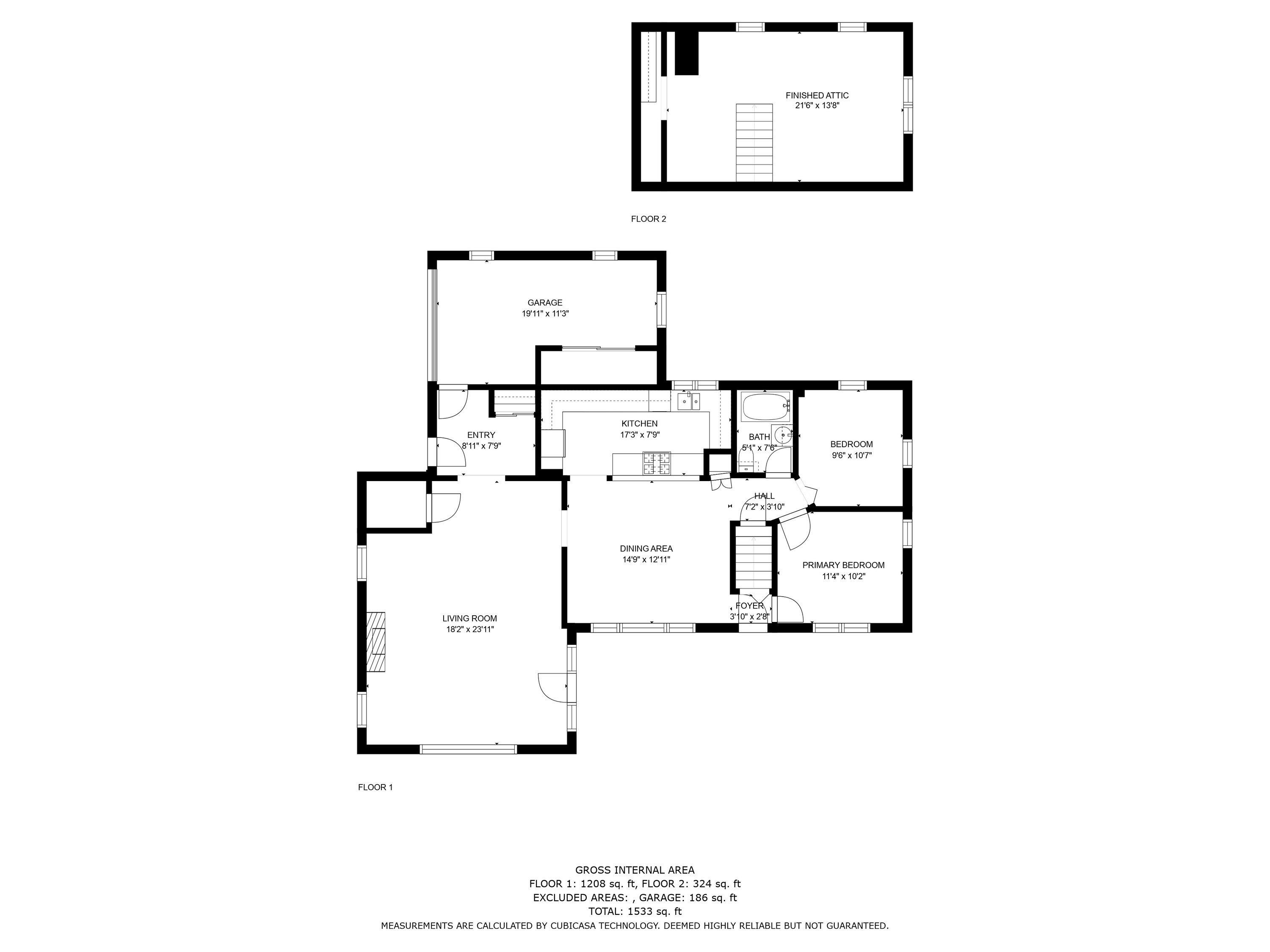 87 Bog Road York, ME 03909 - Photo 49 of 50 87 bog floor plan with attic space