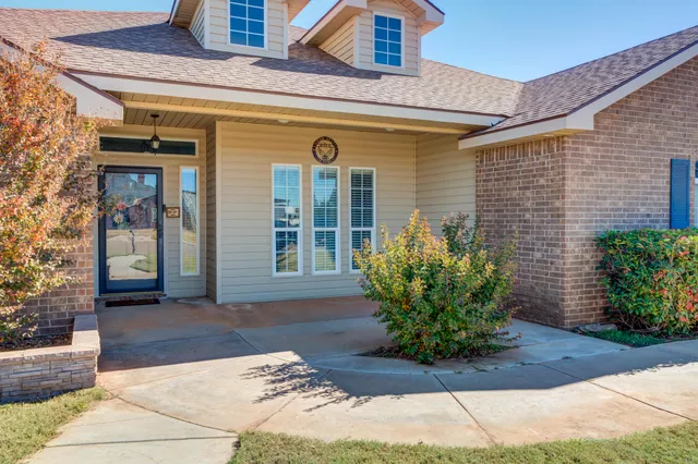a view of a entryway door front of house