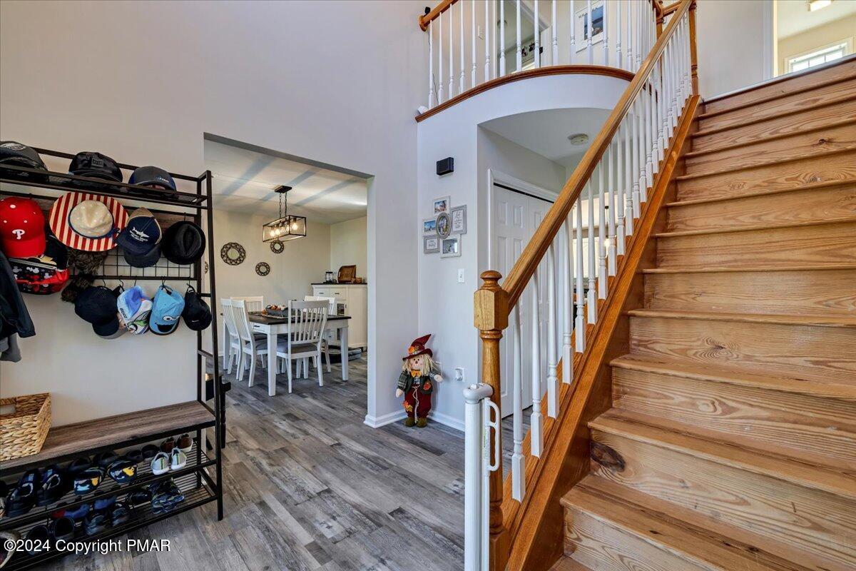 439 5 Points Richmond Road Bangor, PA 18013 - Photo 11 of 50 a view of entryway and hall with wooden floor