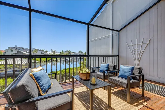 a outdoor view with a sitting space