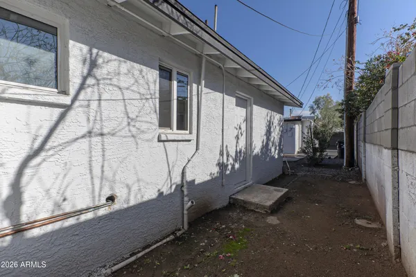 a view of small yard