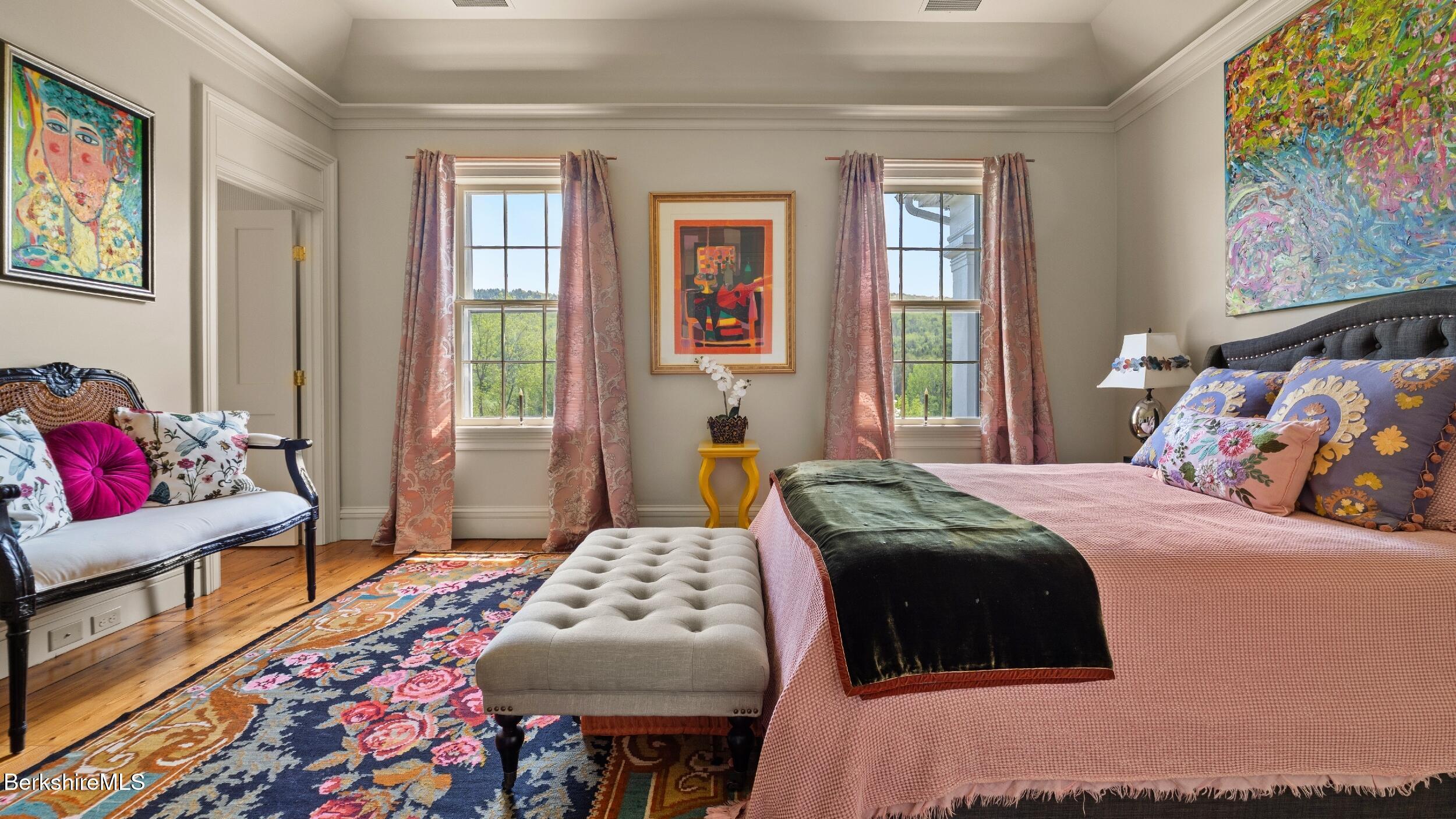 2650 Swamp Road Richmond, MA 01254 - Photo 28 of 49 a bedroom with a bed and wooden floor