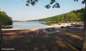 a view of a lake with outdoor space