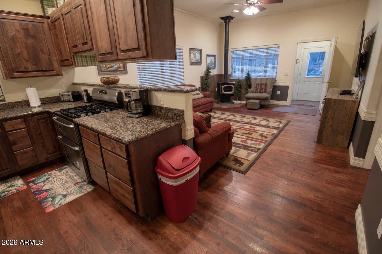 2875 South Timber Pine Lane Pinetop, AZ 85935 - Photo 154 of 175 Cottage Kitchen & Living room 1