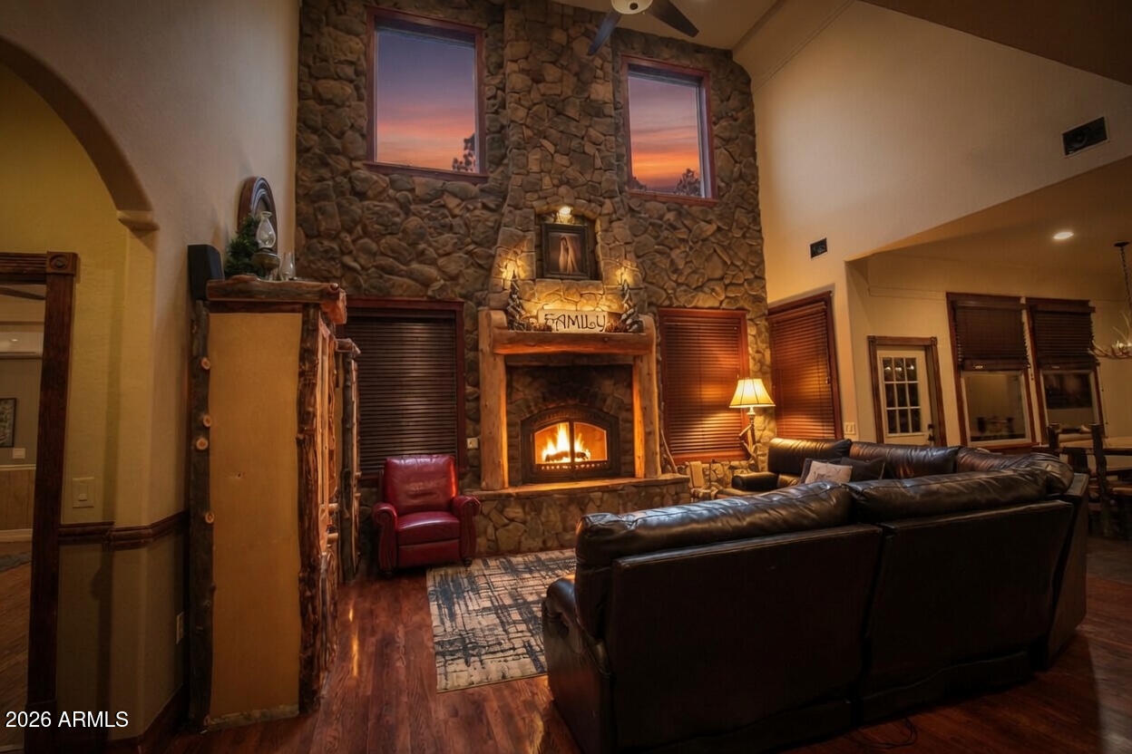 2875 South Timber Pine Lane Pinetop, AZ 85935 - Photo 43 of 175 Fireplace TV Room 2
