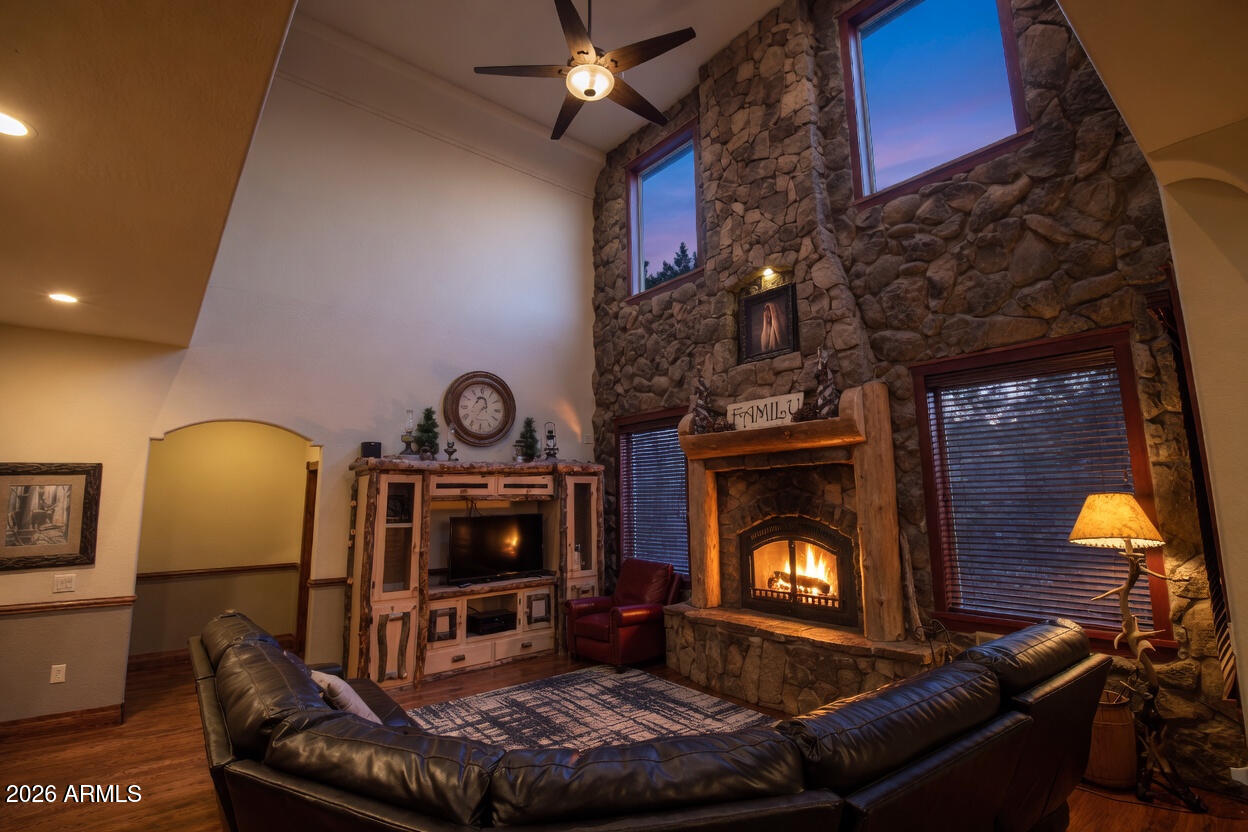 2875 South Timber Pine Lane Pinetop, AZ 85935 - Photo 44 of 175 Fireplace TV Room 3