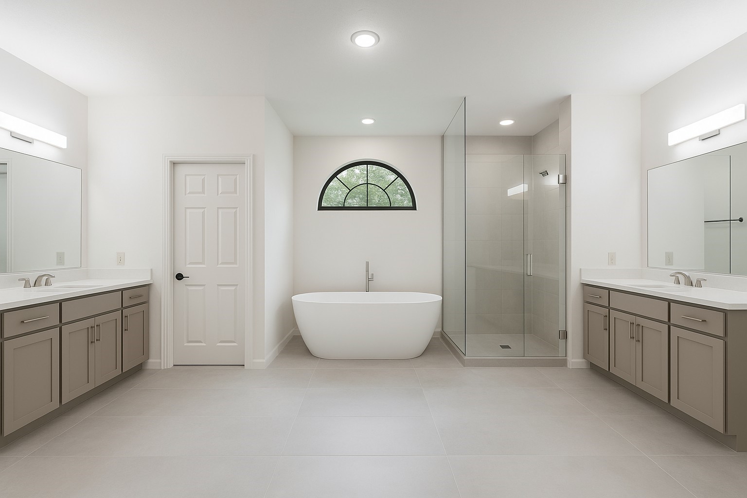 24311 Standing Oak Drive Spring, TX 77389 - Photo 29 of 41 a bathroom with a granite countertop sink a toilet a mirror and bathtub