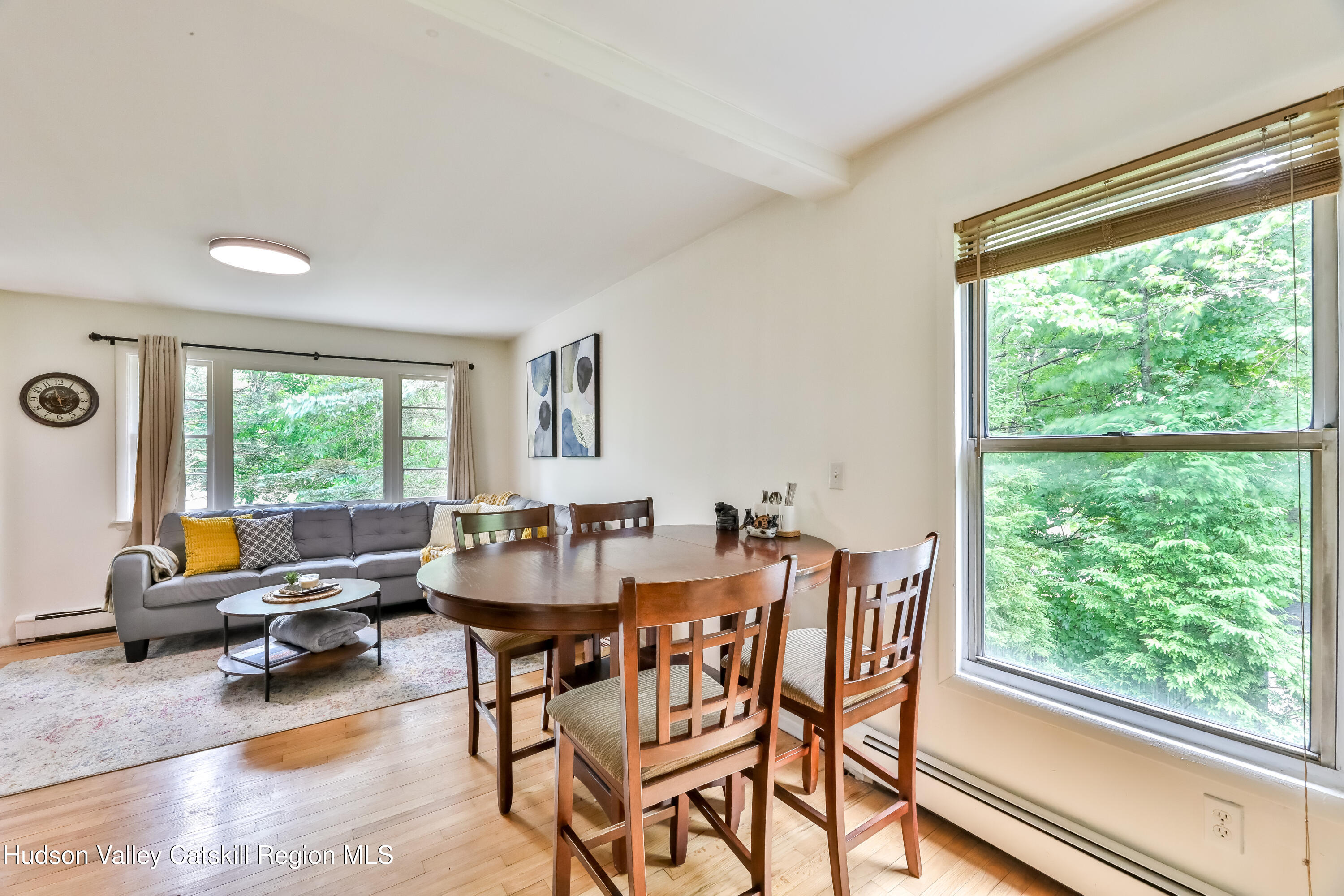 89 Maple Avenue Hunter, NY 12442 - Photo 11 of 41 a view of a livingroom with furniture and a large window