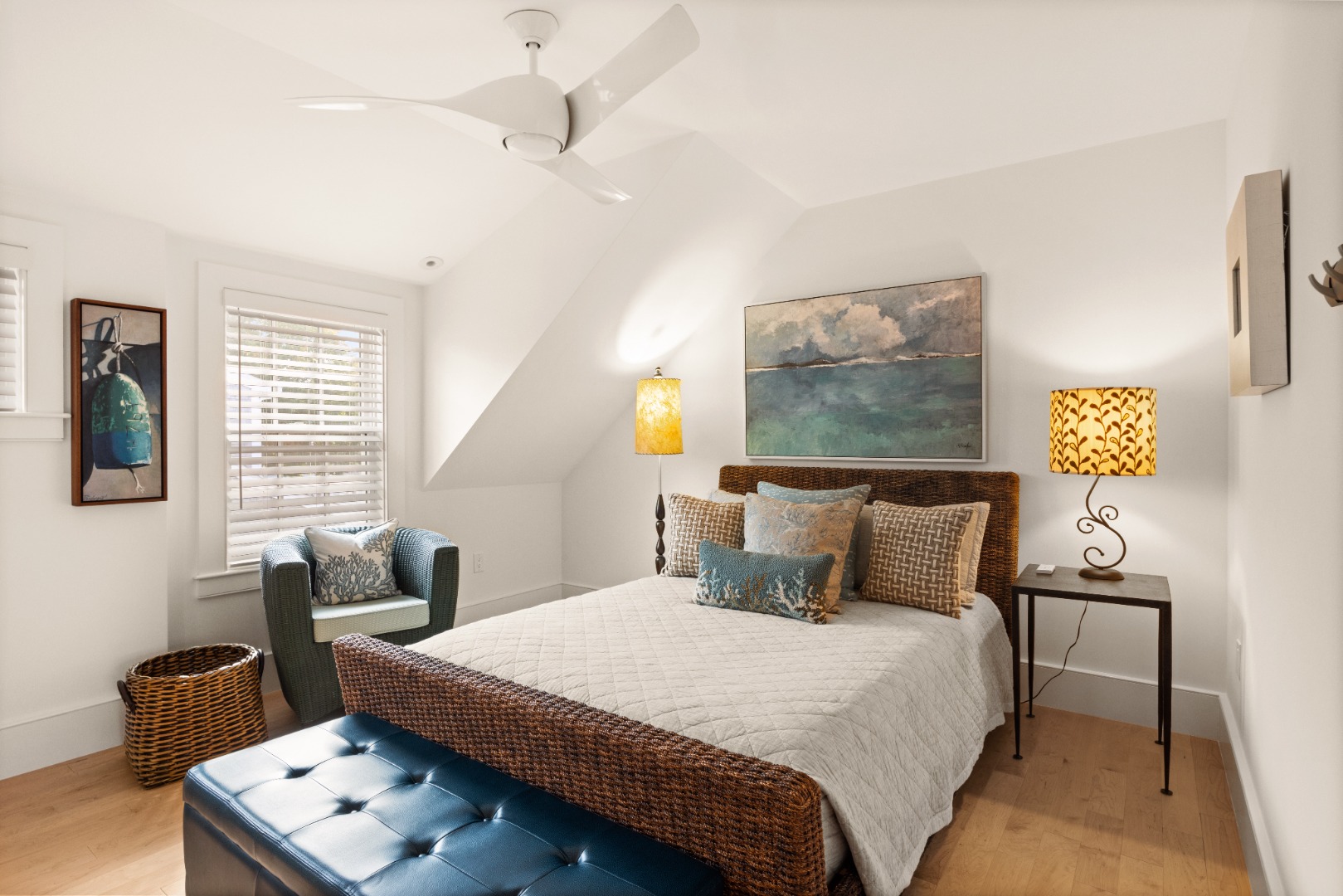 10 Tilton Way Edgartown, MA 02539 - Photo 12 of 37 a bedroom with a bed and wooden floor