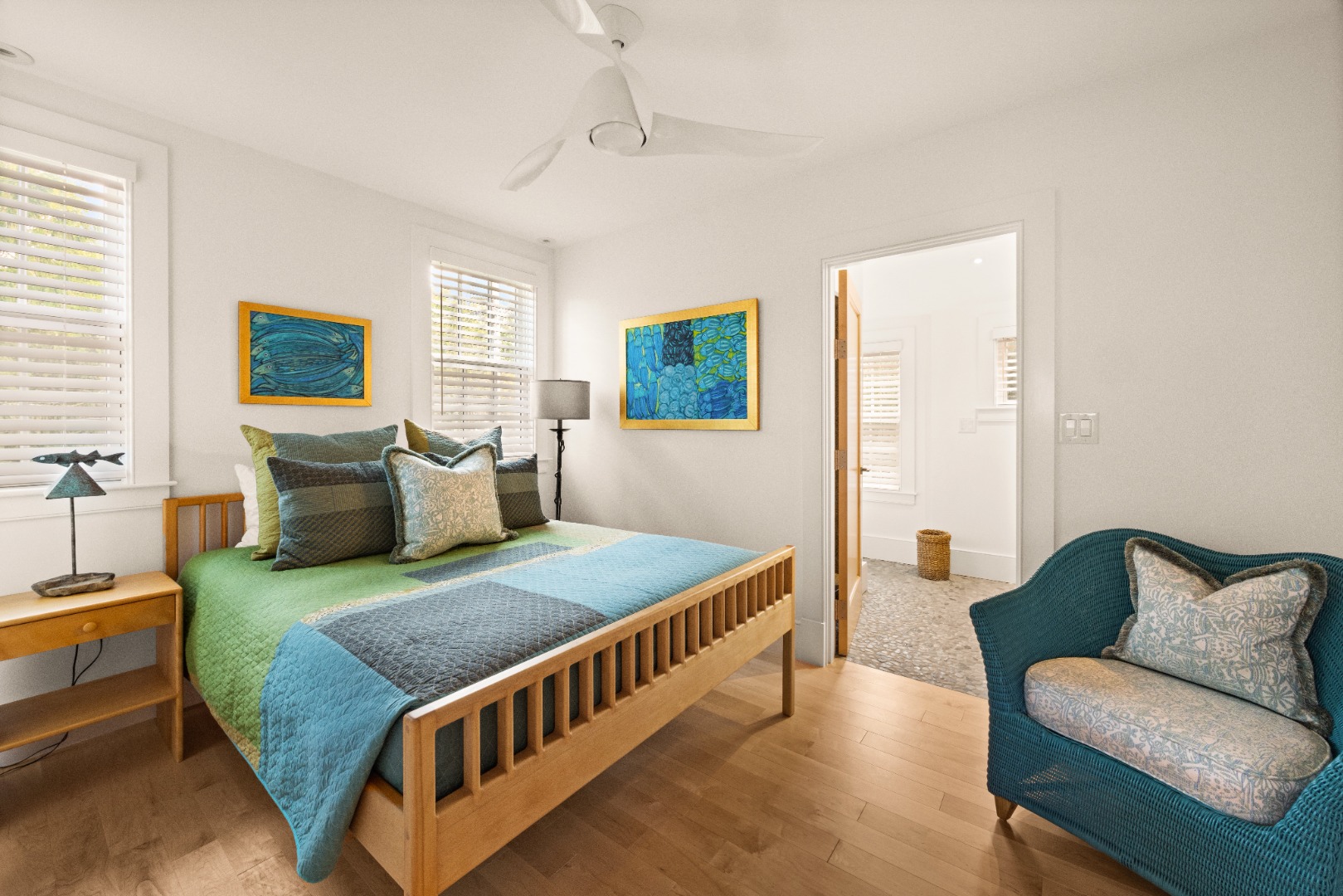 10 Tilton Way Edgartown, MA 02539 - Photo 15 of 37 a bedroom with a bed a couch and a window