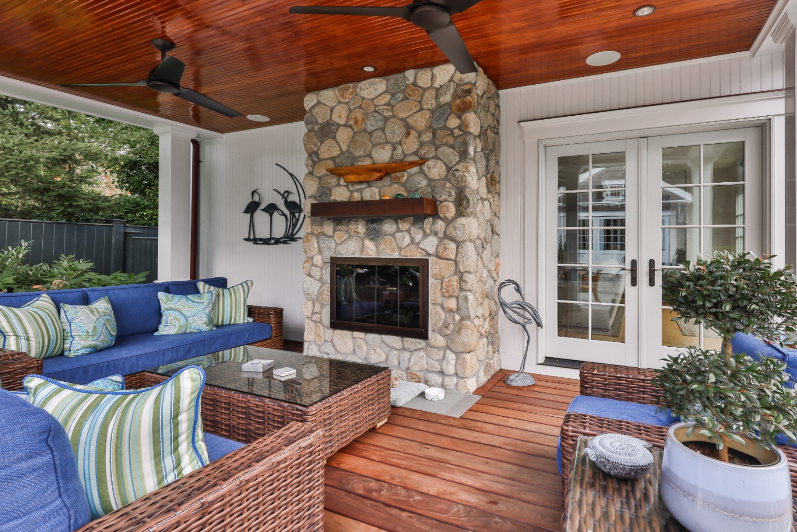 10 Tilton Way Edgartown, MA 02539 - Photo 33 of 37 a outdoor living space with furniture and a fireplace