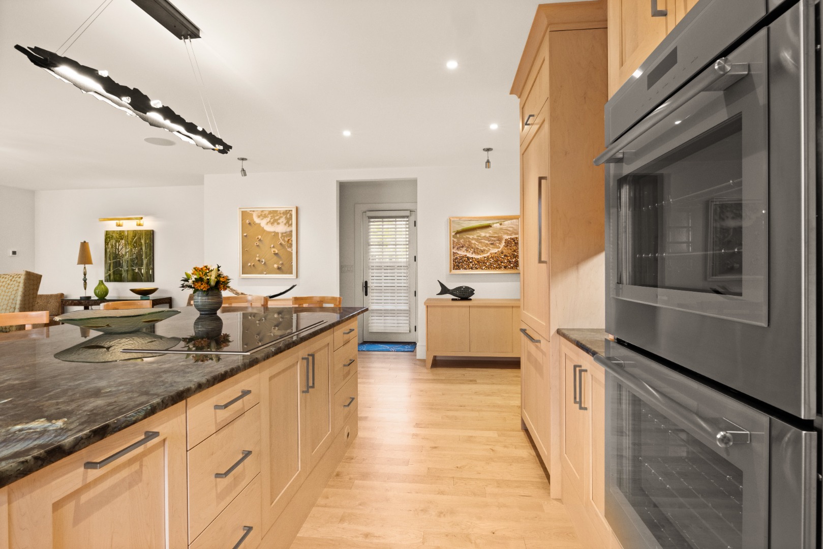 10 Tilton Way Edgartown, MA 02539 - Photo 6 of 37 a large kitchen with granite countertop a sink and dishwasher a stove top oven with wooden floor