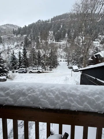 a view of city from balcony