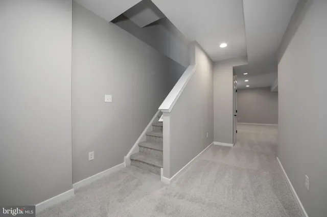 an entryway in an empty room