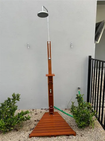 a front view of a house with entryway